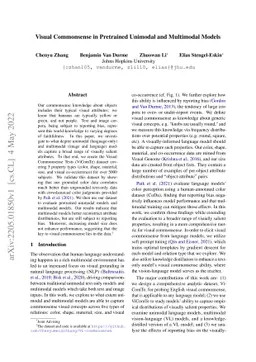 Visual Commonsense in Pretrained Unimodal and Multimodal Models