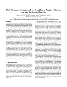 SMLT: A Serverless Framework for Scalable and Adaptive Machine Learning
  Design and Training