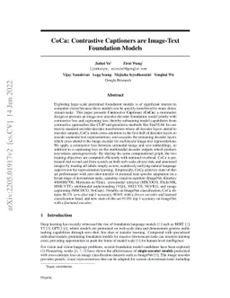 CoCa: Contrastive Captioners are Image-Text Foundation Models