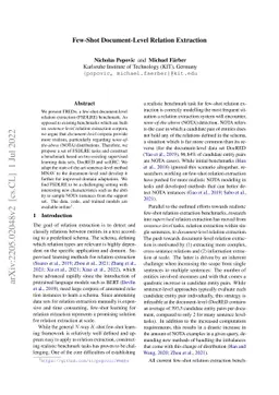 Few-Shot Document-Level Relation Extraction