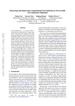 Measuring and Improving Compositional Generalization in Text-to-SQL via
  Component Alignment