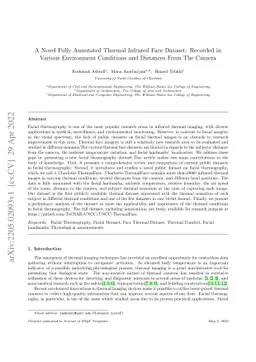 A Novel Fully Annotated Thermal Infrared Face Dataset: Recorded in
  Various Environment Conditions and Distances From The Camera