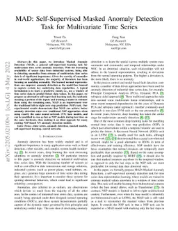 MAD: Self-Supervised Masked Anomaly Detection Task for Multivariate Time
  Series