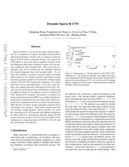 Dynamic Sparse R-CNN