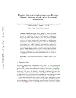 Domino Saliency Metrics: Improving Existing Channel Saliency Metrics
  with Structural Information