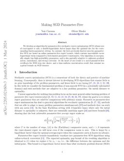 Making SGD Parameter-Free