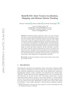 BodySLAM: Joint Camera Localisation, Mapping, and Human Motion Tracking