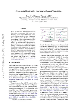 Cross-modal Contrastive Learning for Speech Translation