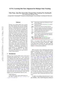 LUNA: Learning Slot-Turn Alignment for Dialogue State Tracking