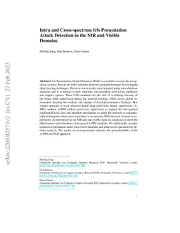 Intra and Cross-spectrum Iris Presentation Attack Detection in the NIR
  and Visible Domains