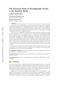 The Structural Power of Reconfigurable Circuits in the Amoebot Model