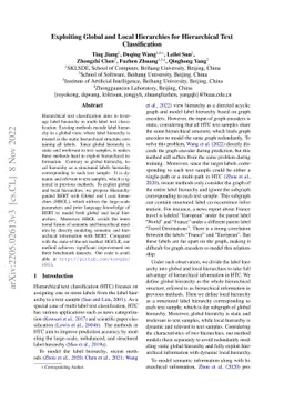 Exploiting Global and Local Hierarchies for Hierarchical Text
  Classification