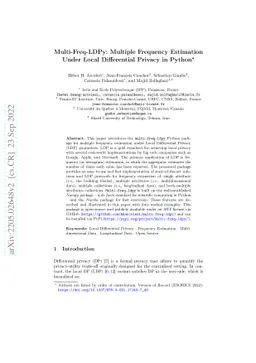Multi-Freq-LDPy: Multiple Frequency Estimation Under Local Differential
  Privacy in Python