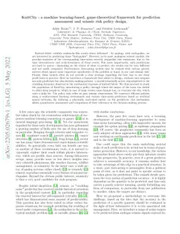 KnitCity: a machine learning-based, game-theoretical framework for
  prediction assessment and seismic risk policy design