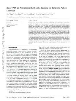 BasicTAD: an Astounding RGB-Only Baseline for Temporal Action Detection