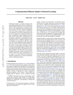 Communication-Efficient Adaptive Federated Learning