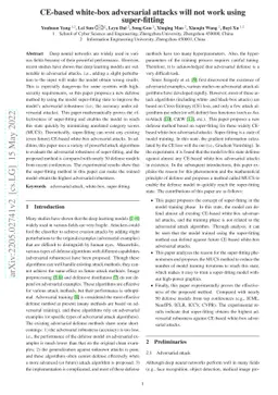 CE-based white-box adversarial attacks will not work using super-fitting
