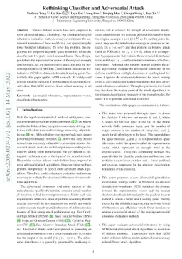 Rethinking Classifier and Adversarial Attack