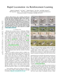 Rapid Locomotion via Reinforcement Learning
