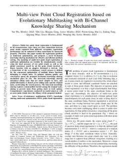 Multi-view Point Cloud Registration based on Evolutionary Multitasking
  with Bi-Channel Knowledge Sharing Mechanism