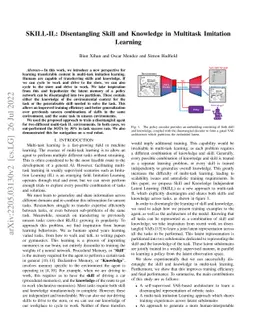SKILL-IL: Disentangling Skill and Knowledge in Multitask Imitation
  Learning
