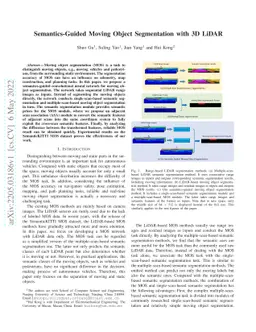 Semantics-Guided Moving Object Segmentation with 3D LiDAR