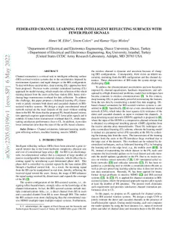 Federated Channel Learning for Intelligent Reflecting Surfaces With
  Fewer Pilot Signals