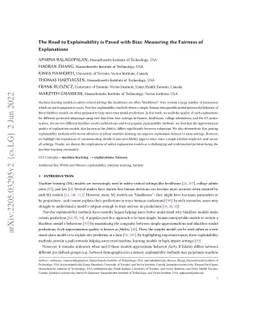 The Road to Explainability is Paved with Bias: Measuring the Fairness of
  Explanations