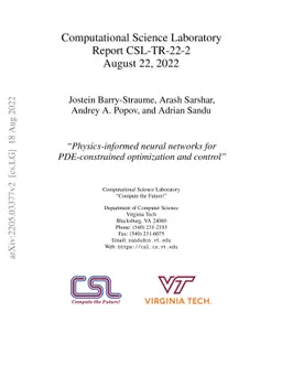 Physics-informed neural networks for PDE-constrained optimization and
  control