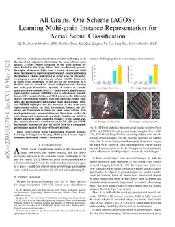 All Grains, One Scheme (AGOS): Learning Multi-grain Instance
  Representation for Aerial Scene Classification