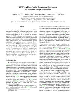 VFHQ: A High-Quality Dataset and Benchmark for Video Face
  Super-Resolution