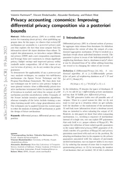 Privacy accounting $\varepsilon$conomics: Improving differential privacy
  composition via a posteriori bounds