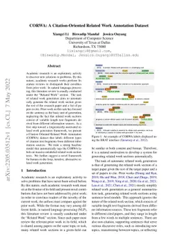 CORWA: A Citation-Oriented Related Work Annotation Dataset