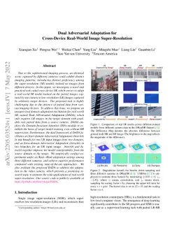 Dual Adversarial Adaptation for Cross-Device Real-World Image
  Super-Resolution
