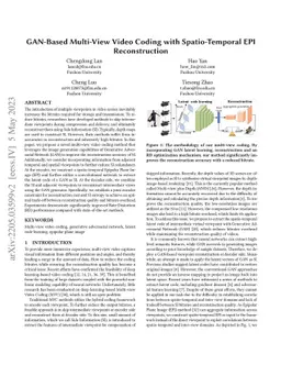 GAN-Based Multi-View Video Coding with Spatio-Temporal EPI
  Reconstruction