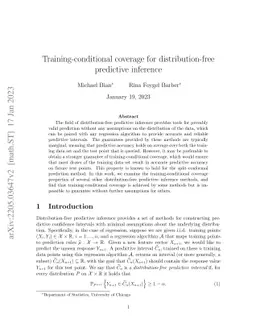 Training-conditional coverage for distribution-free predictive inference