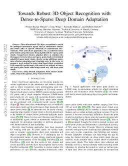 Towards Robust 3D Object Recognition with Dense-to-Sparse Deep Domain
  Adaptation