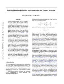 Federated Random Reshuffling with Compression and Variance Reduction