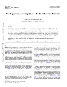 Chart Question Answering: State of the Art and Future Directions