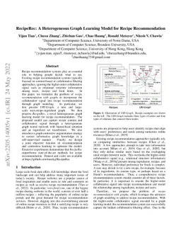 RecipeRec: A Heterogeneous Graph Learning Model for Recipe
  Recommendation