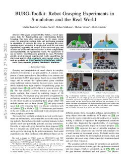 BURG-Toolkit: Robot Grasping Experiments in Simulation and the Real
  World