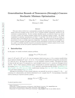 Generalization Bounds of Nonconvex-(Strongly)-Concave Stochastic Minimax
  Optimization