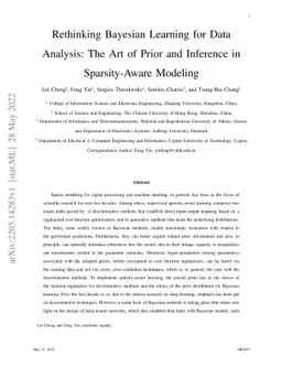 Rethinking Bayesian Learning for Data Analysis: The Art of Prior and
  Inference in Sparsity-Aware Modeling