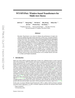 WT-MVSNet: Window-based Transformers for Multi-view Stereo