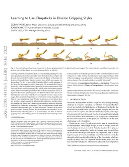 Learning to Use Chopsticks in Diverse Gripping Styles