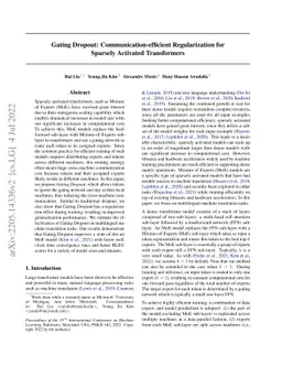 Gating Dropout: Communication-efficient Regularization for Sparsely
  Activated Transformers