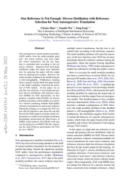 One Reference Is Not Enough: Diverse Distillation with Reference
  Selection for Non-Autoregressive Translation