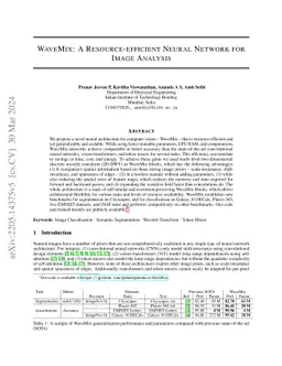 WaveMix: A Resource-efficient Neural Network for Image Analysis