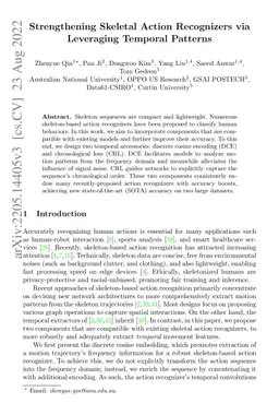 Strengthening Skeletal Action Recognizers via Leveraging Temporal
  Patterns