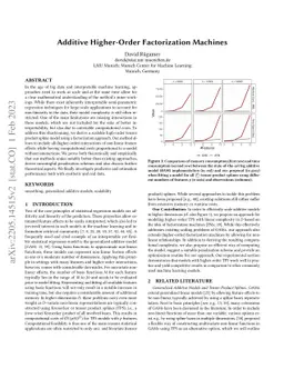 Additive Higher-Order Factorization Machines